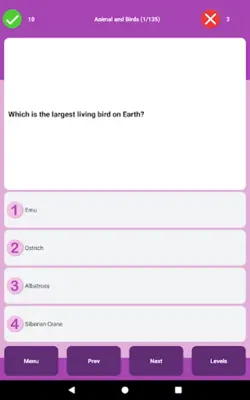 ScienceQuiz android App screenshot 3